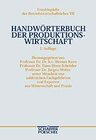 Buchcover Handwörterbuch der Produktionswirtschaft (HWProd)