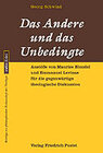 Buchcover Das Andere und das Unbedingte