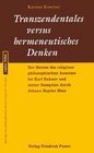 Buchcover Transzendentales versus hermeneutisches Denken