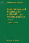 Buchcover Kalkulation im Bauwesen / Bauleistungen und Baupreise für schlüsselfertige Wohnhausbauten