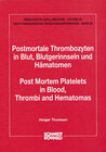 Buchcover Postmortale Thrombozyten