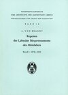 Buchcover Regesten der Lübecker Bürgertestamente des Mittelalters / Regesten der Lübecker Bürgertestamente des Mittelalters