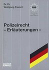Buchcover Polizeirecht