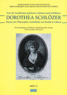 Buchcover Dorothea Schlözer