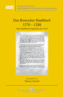 Buchcover Das Rostocker Stadtbuch 1270-1288 nebst Stadtbuch-Fragmenten (bis 1313)