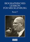 Buchcover Biographisches Lexikon für Mecklenburg Band 7