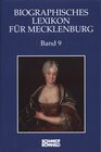 Buchcover Biographisches Lexikon für Mecklenburg Band 9