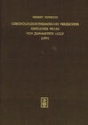 Buchcover Chronologisch-Thematisches Verzeichnis sämtlicher Werke von Jean-Baptiste Lully (LWV)