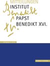 Buchcover Mitteilungen Institut-Papst-Benedikt XVI.