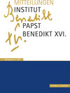 Buchcover Mitteilungen Institut-Papst-Benedikt XVI.