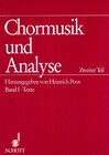 Buchcover Chormusik und Analyse