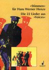 Buchcover "Stimmen" für Hans Werner Henze