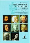 Buchcover Repertorium Orgelmusik 1150-1998
