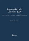 Buchcover Weber-Studien 8