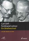 Buchcover Carl Orff - Ferdinand Leitner
