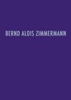 Buchcover Bernd Alois Zimmermann Werkverzeichnis