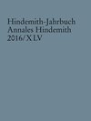 Buchcover Hindemith-Jahrbuch