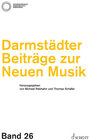 Buchcover Darmstädter Beiträge zur Neuen Musik, Band 26