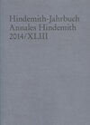 Buchcover Hindemith-Jahrbuch