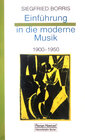 Buchcover Einführung in die moderne Musik 1900-1950
