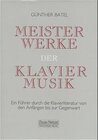 Buchcover Meisterwerke der Klaviermusik
