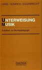 Buchcover Unterweisung Musik