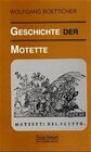 Buchcover Geschichte der Motette