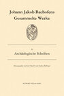 Buchcover Archäologische Schriften