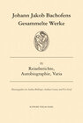 Buchcover Gesammelte Werke / Reiseberichte, Autobiographie, Varia