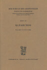 Buchcover Die Schule des Aristoteles. Texte und Kommentar / Klearchos