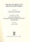 Buchcover Rechtsquellen des Kanton Bern / Die Rechtsquellen des Kantons Bern. Rechte der Landschaft / Das Recht im Oberaargau, Lan
