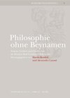 Buchcover Philosophie ohne Beynamen