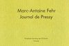 Buchcover Marc-Antoine Fehr Journal de Pressy