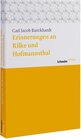 Buchcover Erinnerungen an Rilke und Hofmannsthal