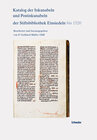 Buchcover Katalog der Inkunabeln und Postinkunabeln der Stiftsbibliothek Einsiedeln