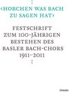 Buchcover «horchen was Bach zu sagen hat»