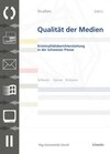 Buchcover SQM 3/2012 Kriminalitätsberichterstattung in der Schweizer Presse / Schwabe Verlagsgruppe AG Schwabe Verlag