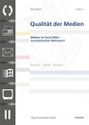 Buchcover SQM 2/2013 Medien im Social Web - Journalistischer Mehrwert? / Schwabe Verlagsgruppe AG Schwabe Verlag