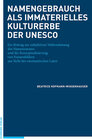 Buchcover Namengebrauch als immaterielles Kulturerbe der UNESCO
