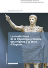 Buchcover Les institutions de la République romaine des origines à la mort d'Auguste