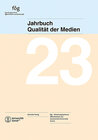 Buchcover Jahrbuch Qualität der Medien 2023