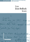 Buchcover Lire Jean Bollack – Jean Bollack lesen