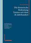 Buchcover Die historische Bedeutung Tuistos seit dem 16. Jahrhundert