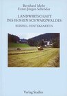 Buchcover Die Landwirtschaft des Hohen Schwarzwaldes am Beispiel Hinterzarten