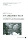 Buchcover Zwölf Aufsätze für Vroni Heinrich zu Gartenkunst und Landschaftsplanung