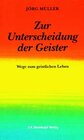 Buchcover Zur Unterscheidung der Geister