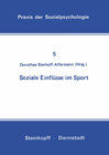 Buchcover Soziale Einflüsse im Sport