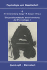 Buchcover Die Gesellschaftliche Verantwortung Der Psychologen