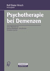 Buchcover Psychotherapie bei Demenzen