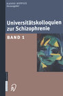 Buchcover Universitätskolloquien zur Schizophrenie